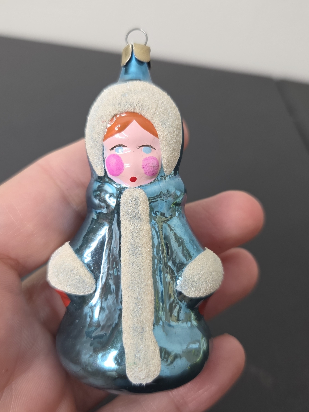 Vintage Mercury Glass Christmas Ornament